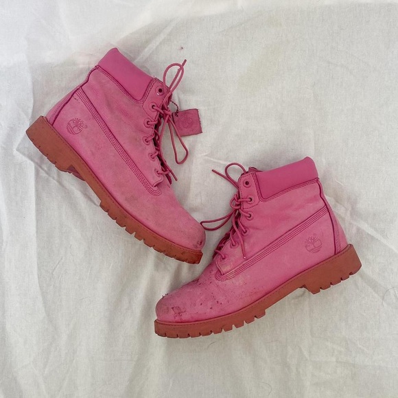 Pink Timberland Boots 💓 - Picture 4 of 5